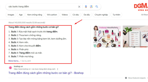 Numbered list cũng là đoạn trích dạng danh sách nhưng được đánh số thứ tự
