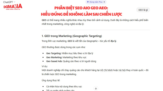 Phân biệt seo aio geo aeo