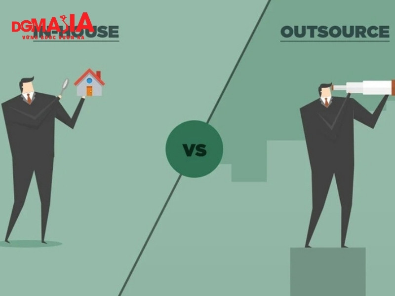 So sánh Inhouse và Thuê ngoài Marketing - In-house marketing và thuê ngoài marketing