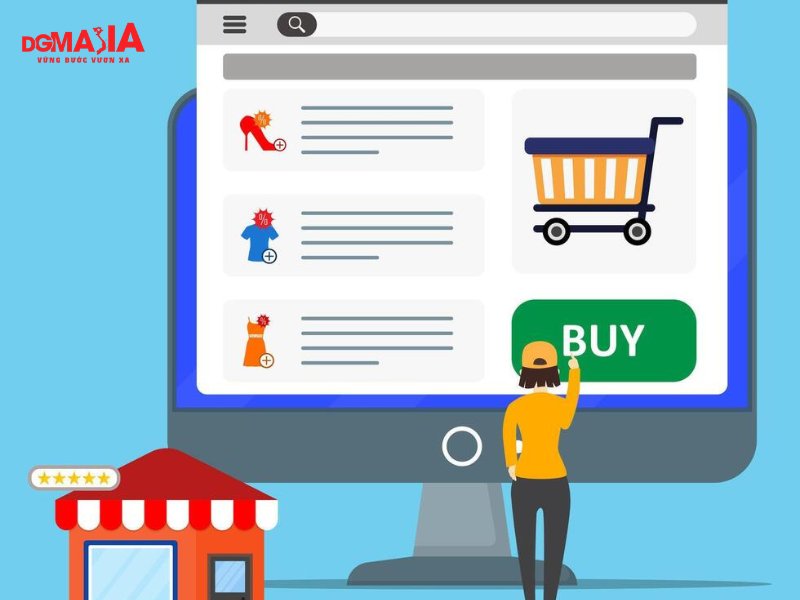 Hành trình mua hàng - Có nút CTA trực diện trên trang đích