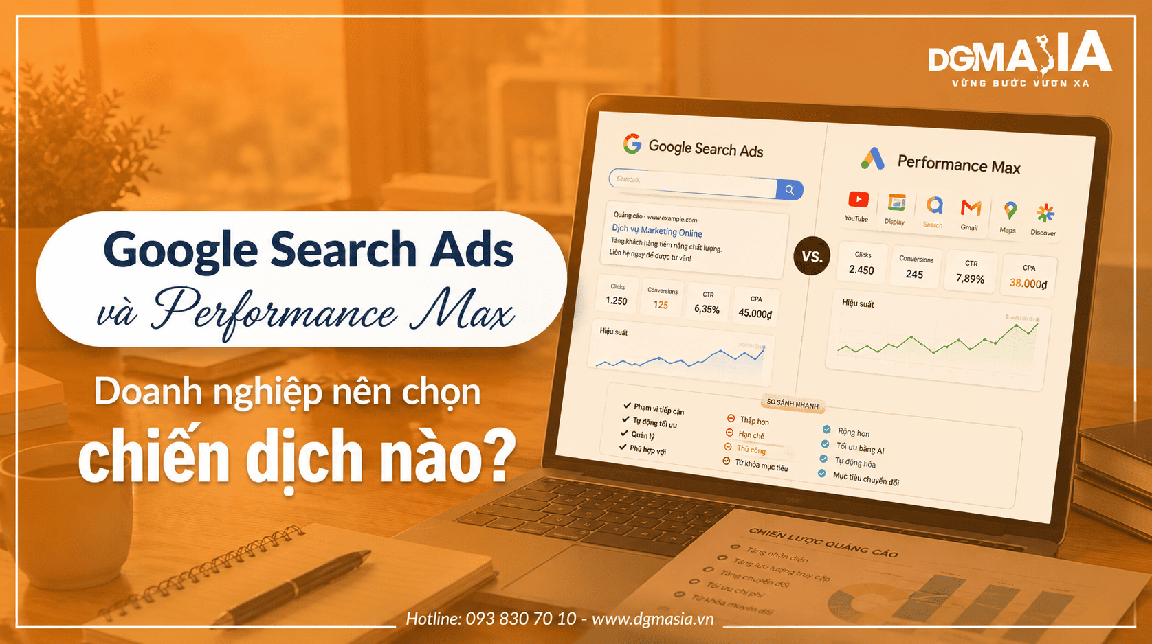 Google Search Ads và Performance Max khác nhau như thế nào