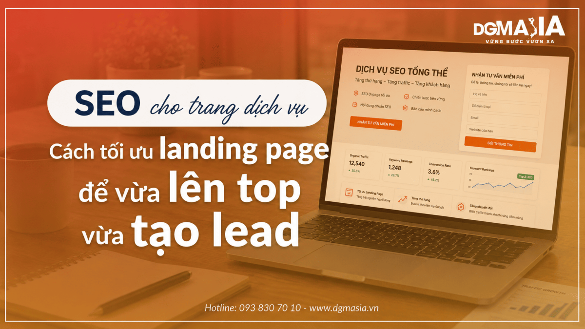 SEO cho trang dịch vụ Cách tối ưu landing page để vừa lên top vừa tạo lead