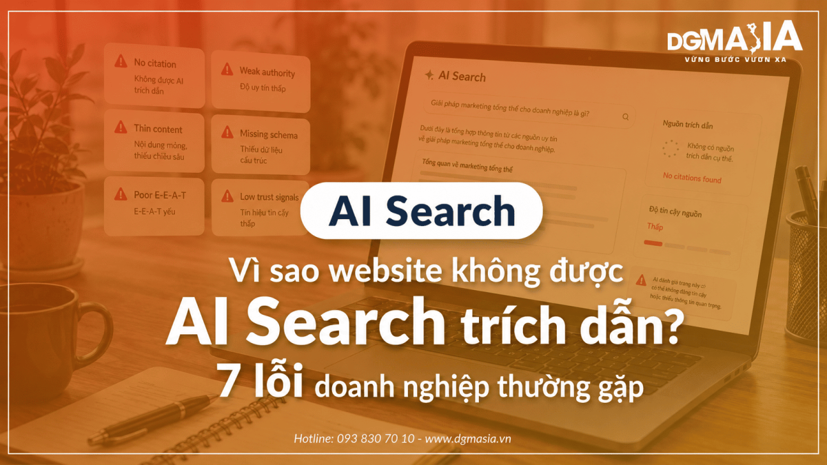 Vì sao website không được AI Search trích dẫn