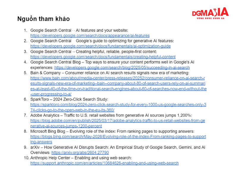 Có nguồn tham khảo uy tín