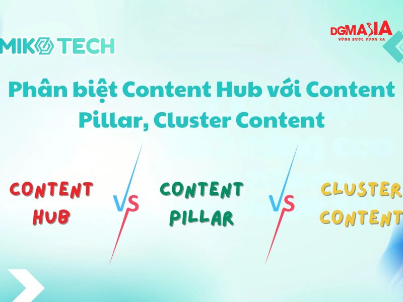 Content hub khác gì với content pillar và topic cluster