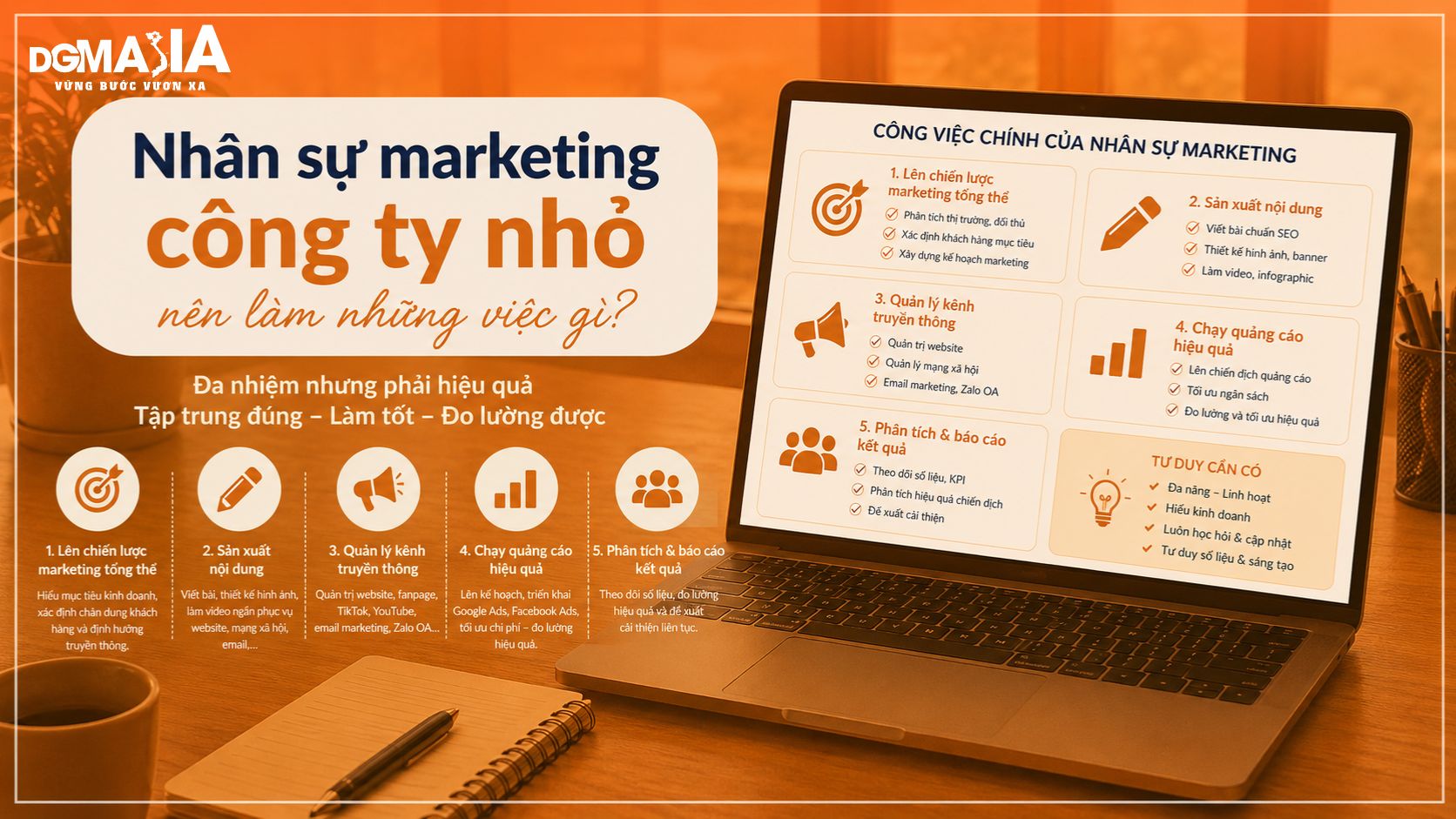 Nhân sự marketing doanh nghiệp SME nên làm những việc gì?
