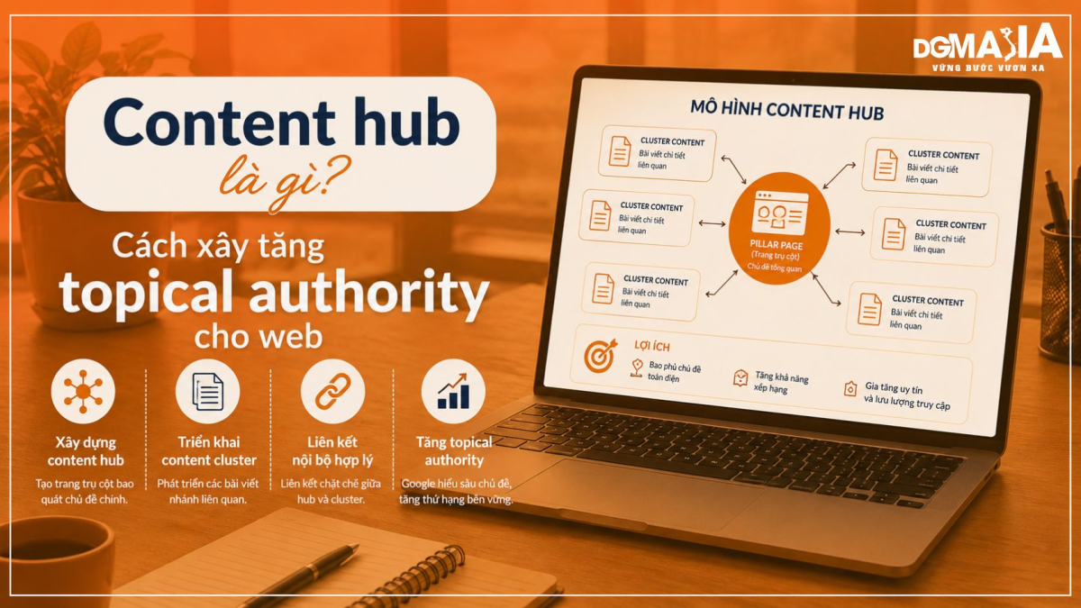 Content hub là gì? Cách xây tăng topical authority cho website