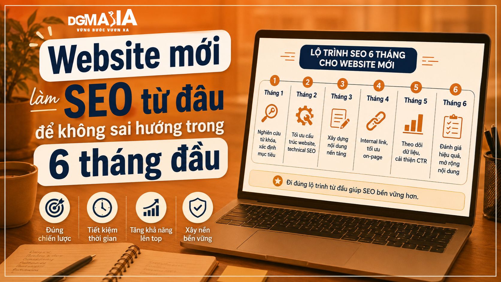 Website mới làm SEO từ đâu để không sai hướng trong 6 tháng đầu?