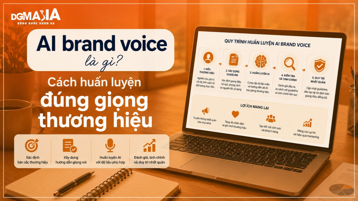 AI brand voice là gì? Cách huấn luyện đúng giọng thương hiệu