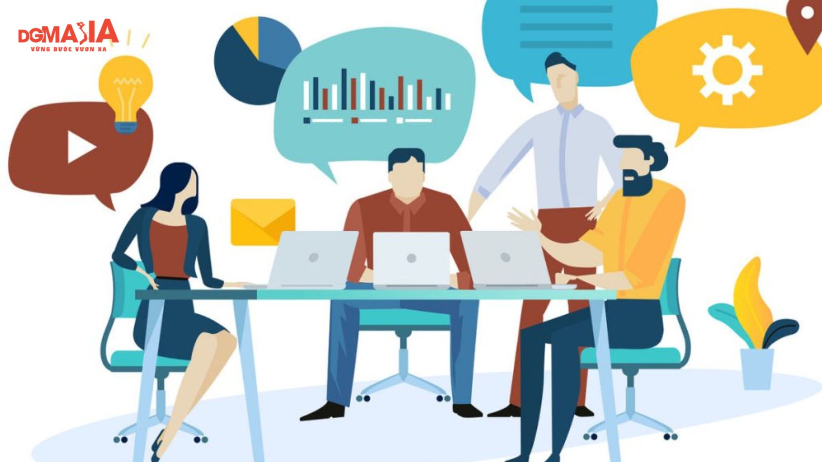 Founder quản lý phòng marketing nhỏ khi chưa có trưởng phòng
