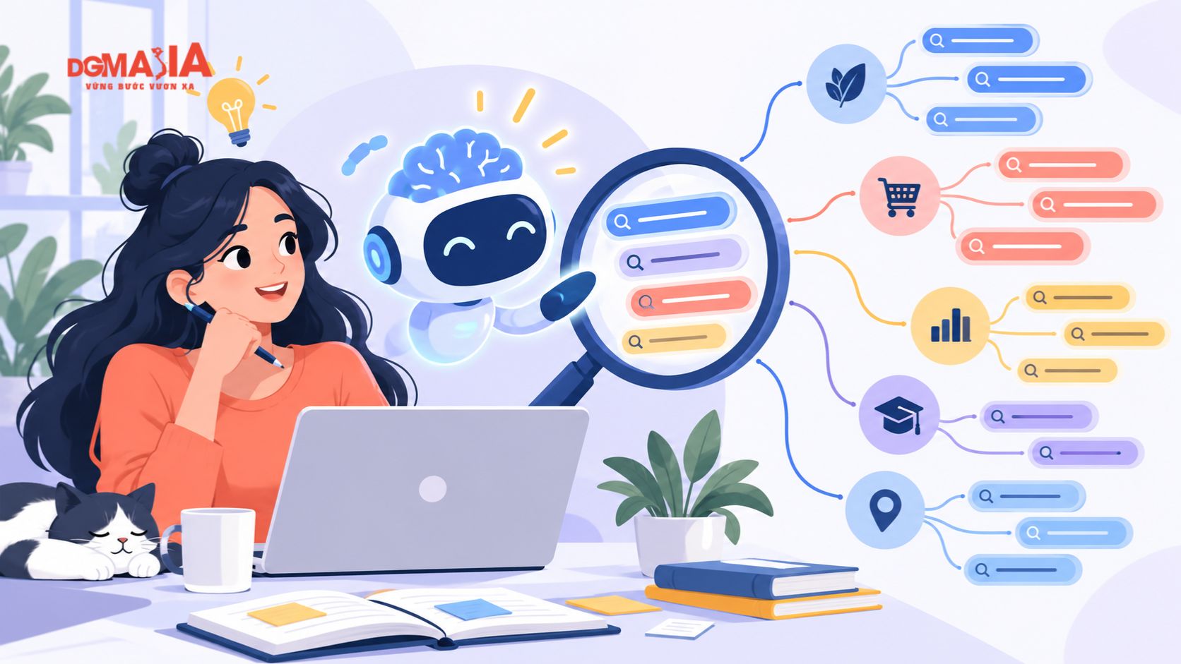 Các bước dùng AI đúng chỗ trong quy trình nghiên cứu từ khóa SEO